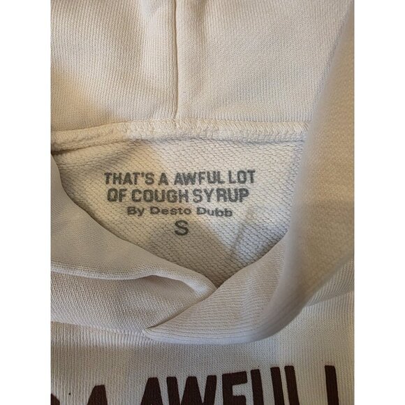 That's A Awful Lot of Cough Syrup Hoodie Mens Sz S Cant Stop Wont Stop Bad Boy - Picture 7 of 11